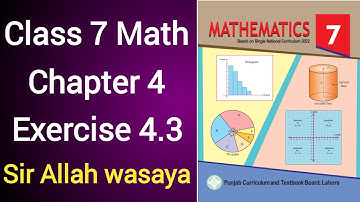Class 7 Math New Book Chapter 4 Exercise 4.3 | Class 7 Math New Book Unit 4 Exercise 4.3