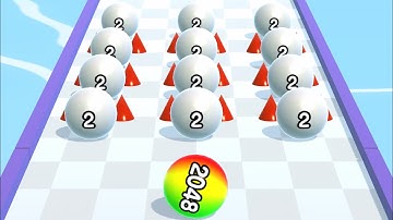 BALL RUN 2048 🎱💕- All Levels Gameplay Android, iOS v.132