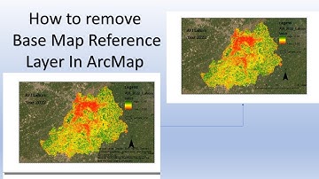 How to Remove Refernce Text Of Base Map II On ArcMap