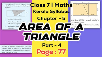 class 7 maths chapter 5 area of a triangle page 77 kerala syllabus part 4