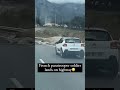 French paratrooper lands on a highway 