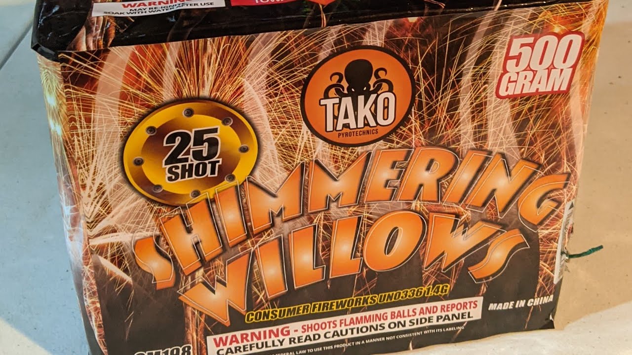 Tako Fireworks - Shimmering Willows GM198 (500g) {25shot} [mfg2021]