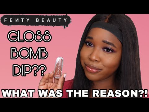 NEW FENTY BEAUTY GLOSS BOMB DIP CLIP-ON LIP LUMINIZER REVIEW & SWATCHES -  YouTube