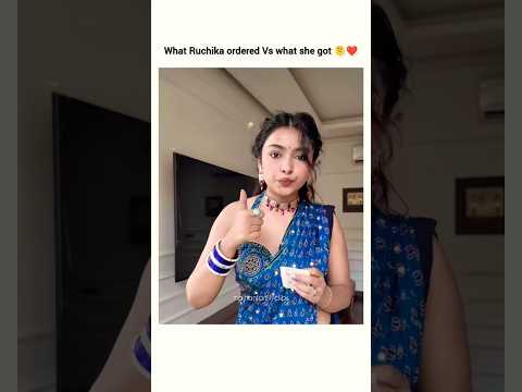What she ordered vs what she got ❤#ruchikarathore #triggeredinsaan #shorts #youtubeshorts #viral
