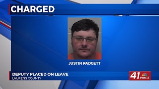 Laurens County deputy charged in domestic violence case, placed on administrative leave