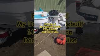 Johnson 140hp Looper Rebuild.  First Run. #shorts #boats #boating #themarinedoctor