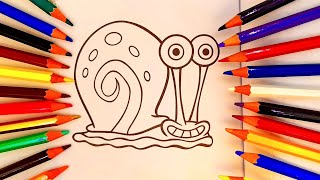 Gary: Spongebob's friend and colors