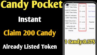 Instant Claim 200 Candy | Candy Pocket Update | How To Make Money Online |  @TrustBDEarningChannel screenshot 5