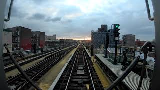 [4K/60FPS] 7 Train Front Cab Sunset View Flushing - Main Street to 34th Street - Hudson Yards