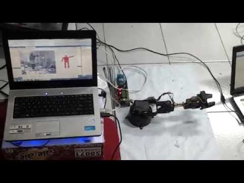 KInect + OpenGL - Arm Robot Controlled (progress)