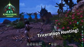 Hunting Triceratops on ARK Ragnarok Ascended