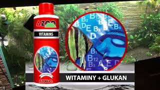 66 Akwarium 459L Azoo VITAMIN Skoncentrowane witaminy dla ryb akwariowych z glukanem