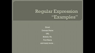 10 Regular Expression Examples with Explanation