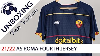 AS Roma Fourth Jersey 21/22 (MineJerseys) Unboxing Review - YouTube