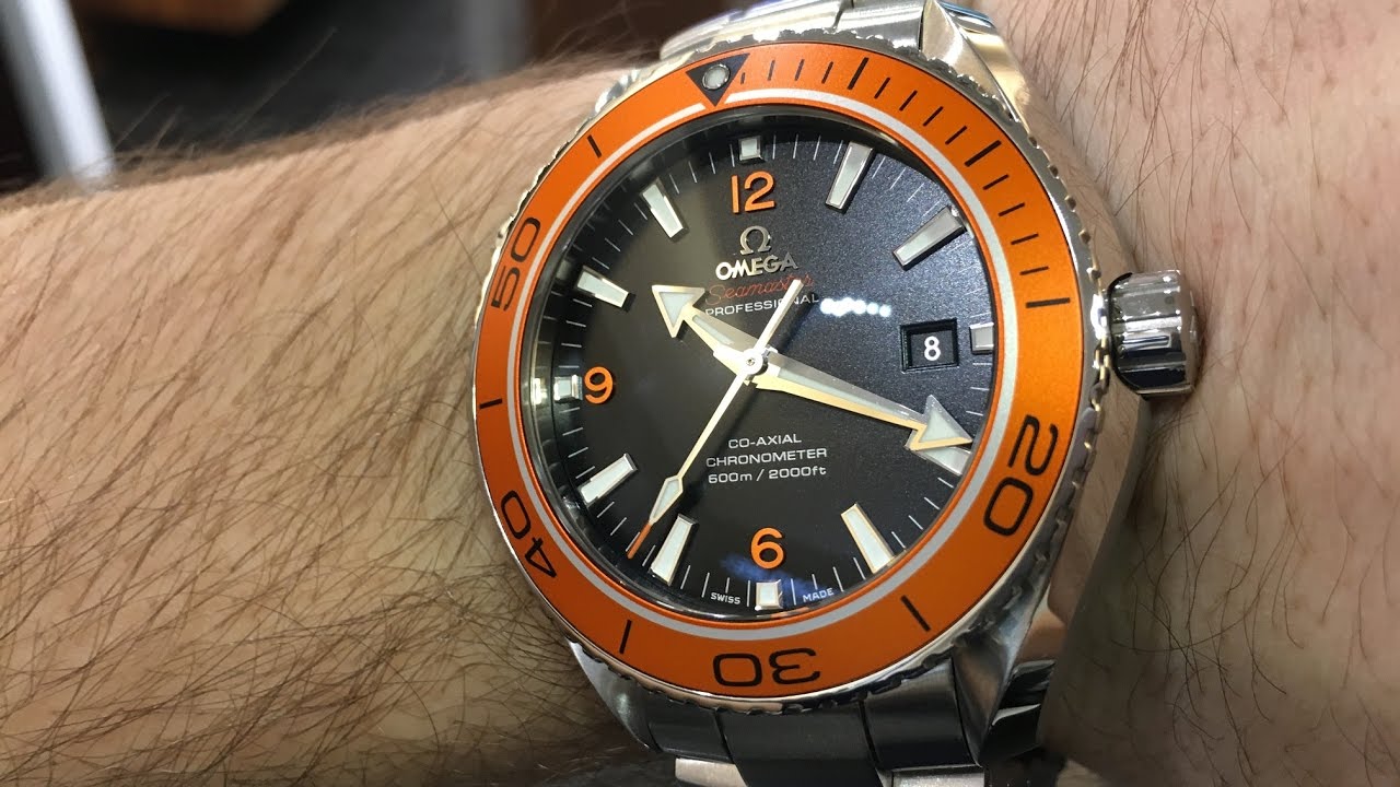 omega planet ocean 45mm orange