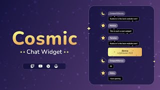 Cosmic Twitch Chat Widget for StreamElements & OBS Studio