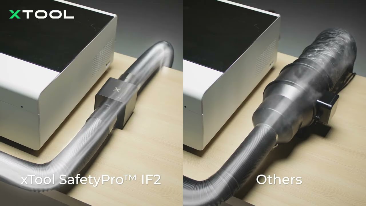 xTool SafetyPro™ IF2 2.0 Hyper Flow Inline Duct Fan | 3D Universe