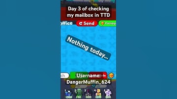 Day 3 of checking my mailbox in TTD #daily #shorts