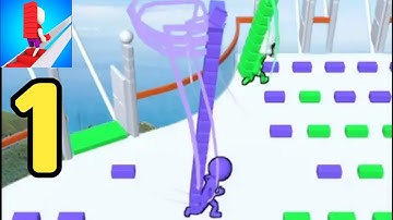 BRIDGE RACE :1vs 9999 All Levels Gameplay Video |Android,iOS Mobile Games #1