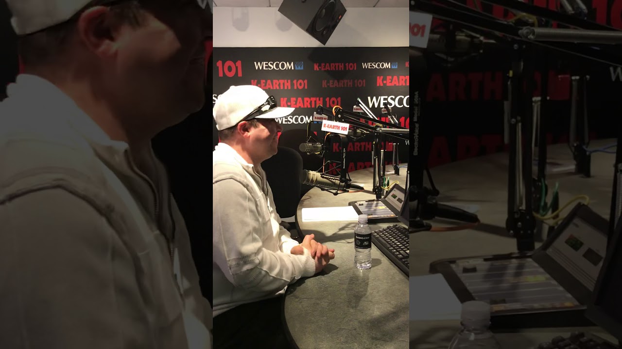 My being interviewed on a local radio station out in Los Angeles KRTH