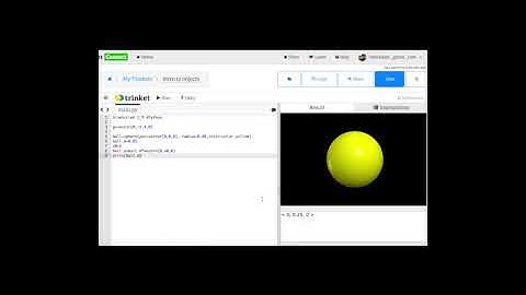 Introduction to Visual Objects in VPython Glowscript