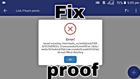 how to fix folder mount error on apps2sd