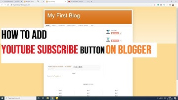 How to Add Youtube Subscribe Button on Blogger