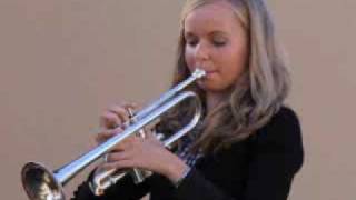 Melissa Venema (14 years) plays part 1 (allegro) of the Haydn Trumpetconcerto chords
