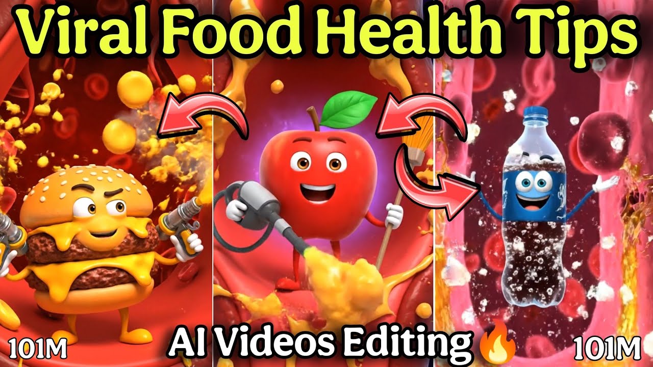 Food Healthy Tips Talking Ai Video Editing | Ai Food Video Editing | Viral Food Health Tips