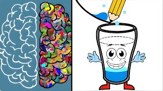 Brain Out | Fill The Glass - All Level Gameplay Android, iOs.