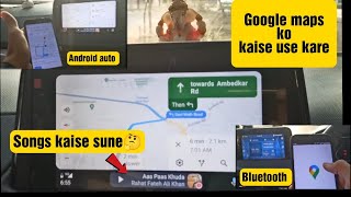 How to Use Google maps in Tata Nexon while driving the car|Google Maps by Bluetooth or Android Auto? screenshot 2