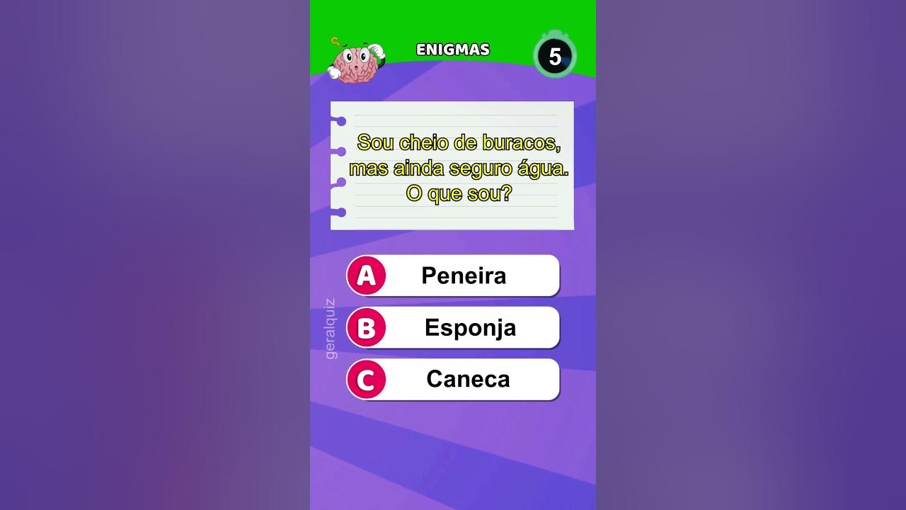 Enigmas para testar sua mente ?#jogos #quiz 