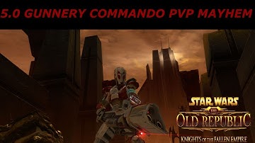 Swtor 5.0 PvP 70 Gunnery Commando Highlight Reel (Bring the Metal)