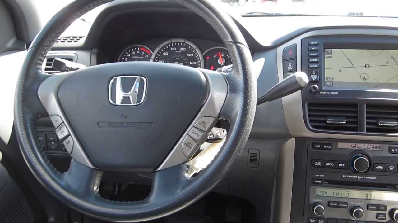 2007 Honda Pilot Blue Stock 132012a Interior Youtube