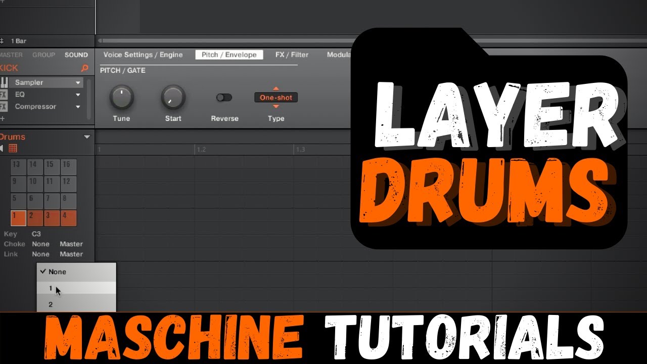 How to Layer Drums in Maschine Tutorial - YouTube