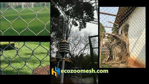 stainless steel cable mesh zoo enclosure, animal exhibit fence mesh