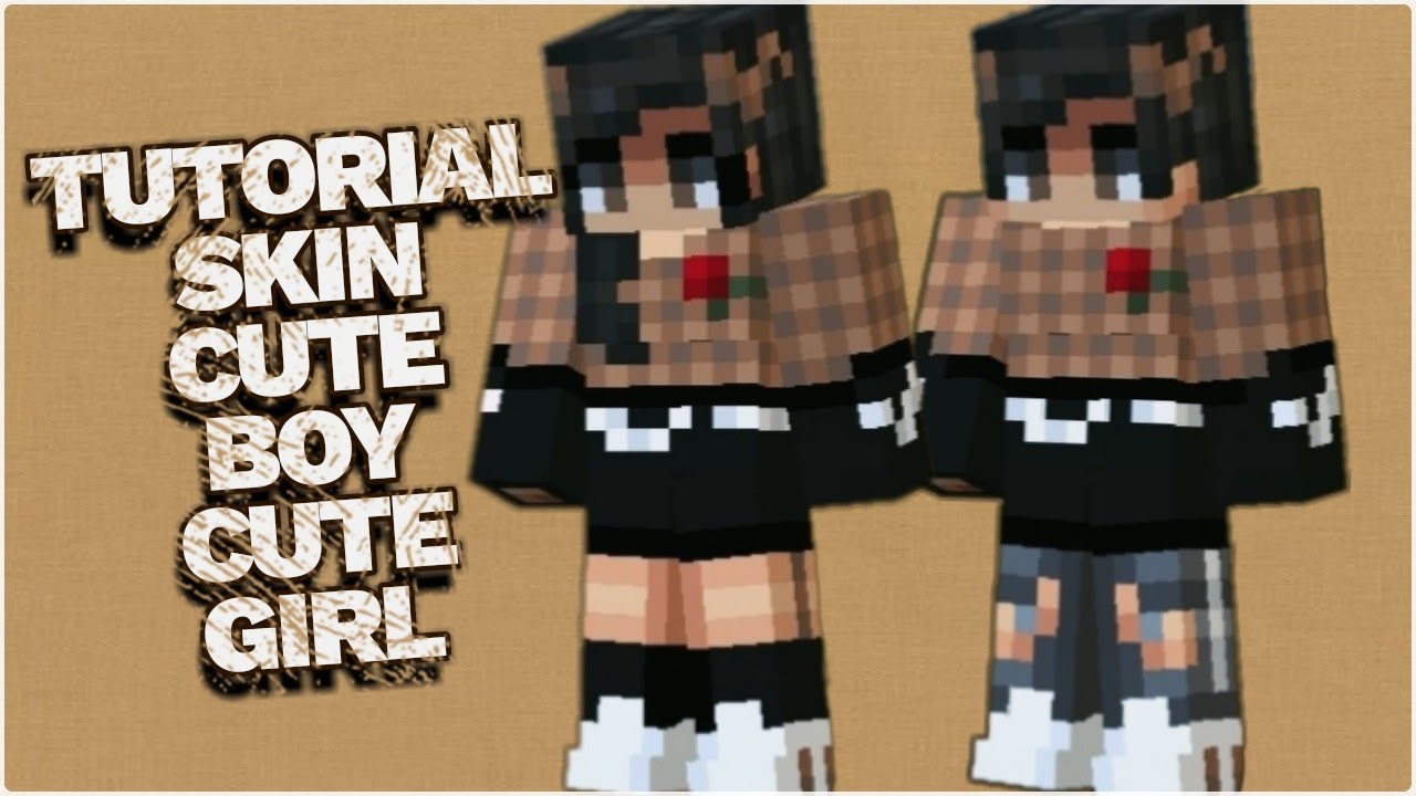 TUTORIAL: Skin Cute Boy/Cute Girl (Pixel Gun 3D) - Free Copy - YouTube.