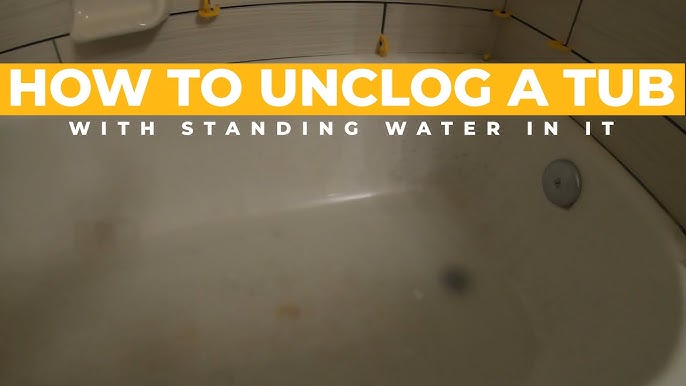 UNCLOG BATHTUB DRAIN 5 MINUTES 🛁 прочистить ванну 5 минут 🛁疏通