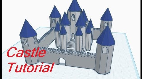 How To Build A Stunning Castle In Tinkercad! Part 4
