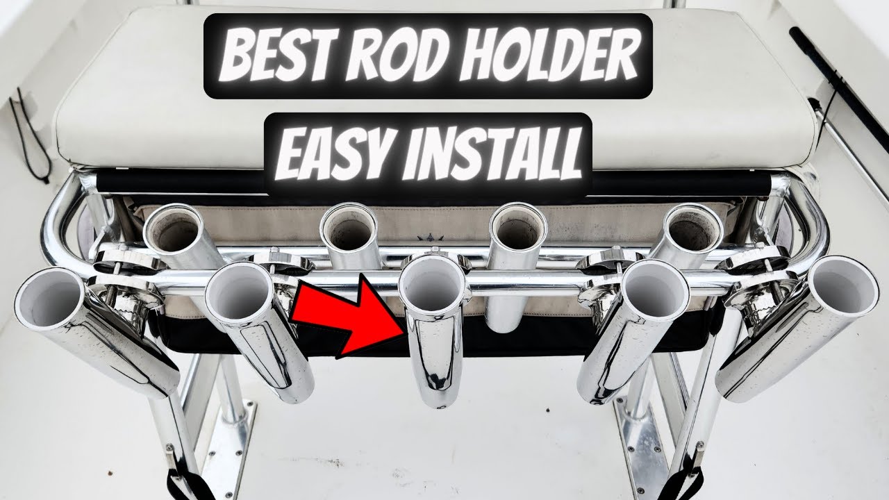 The Best Easy Rod Holder Solution For Your Boat. Clamp On Rod Holder. 