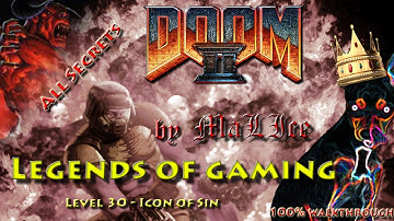 Doom 2 (jDoom) 100% walkthrough - Level 30 Icon of Sin (all secrets)
