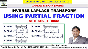 Inverse Laplace Transform using Partial Fraction | Partial Fraction Laplace Inverse Transform Ex.