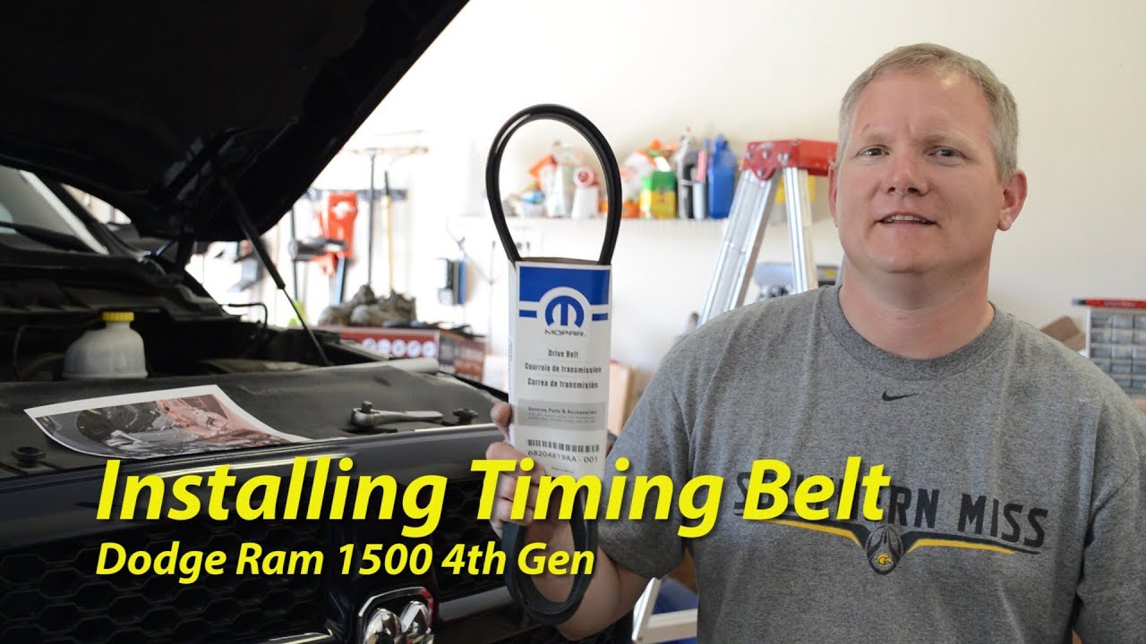 Installing A New Serpentine Belt Dodge Ram 1500 - 4th Gen