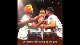 Arm wrestling ?? trending Pro panja league Sachin Goyal ? karaj Virk INDIA.S 80 KG #armwrestling