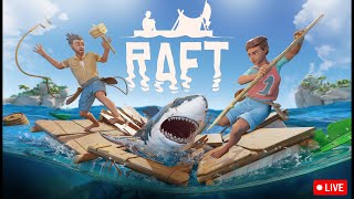Raft Co-Op: Exploring the Futuristic City of Tangaroa! 🏙️🚢 [LIVE] #7