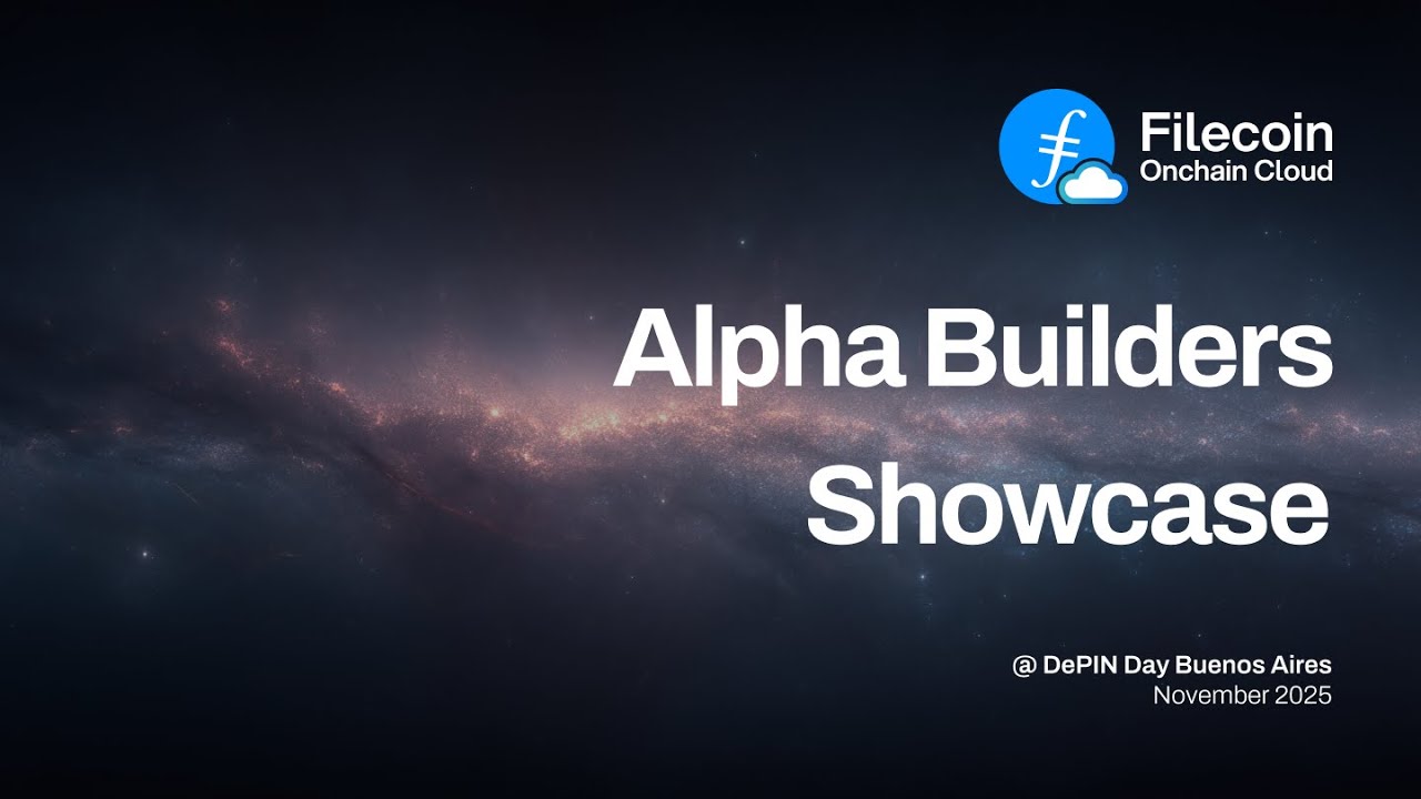 Alpha Builders Showcase | Filecoin Onchain Cloud Launch