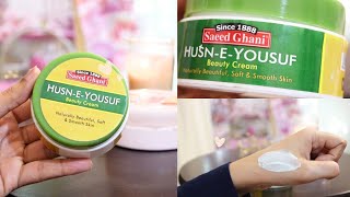 Saeed Ghani Husn e Yousuf Beauty Cream Review