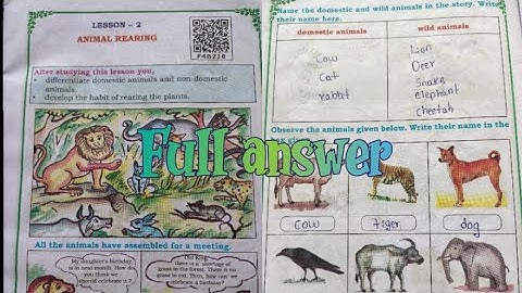 || class 2nd EVS|| lesson -2 Animals rearing||#education #class2 #class2evs