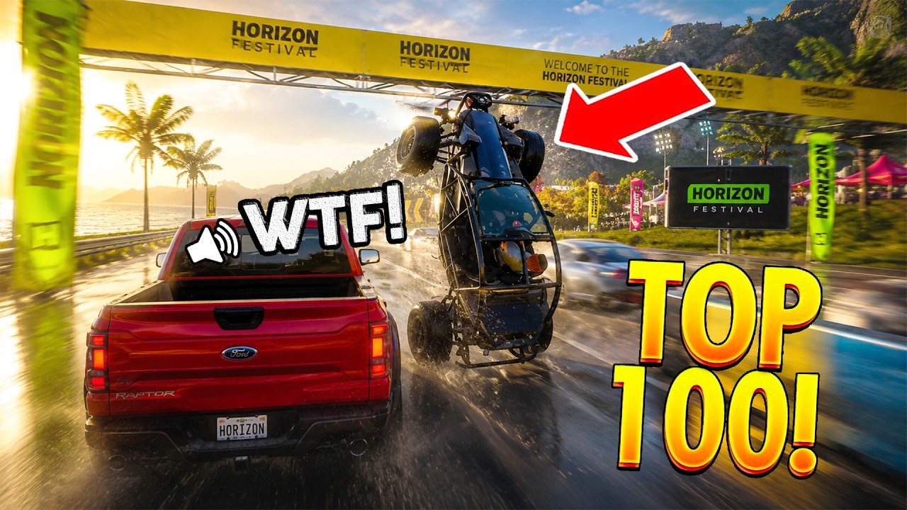 Forza Horizon 6 TOP 100 Funny and Epic WTF Moments