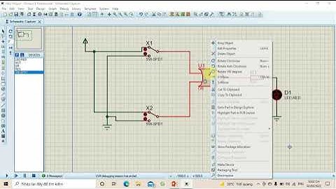 Các Phép Toán Cơ Bản Của Các Biến Logic (AND, OR, NOT, NAND, NOR, XOR, XNOR )- Mô Phỏng Trên Protuse